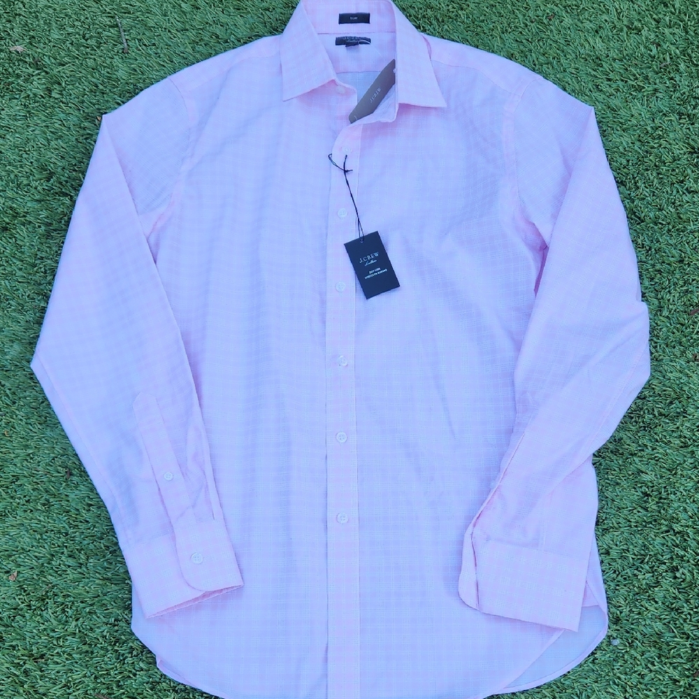 J. Crew Pink Dress Shirt Elegant Business Attire